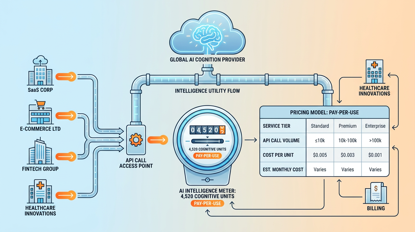 Pay-per-use AI cognition model like a utility