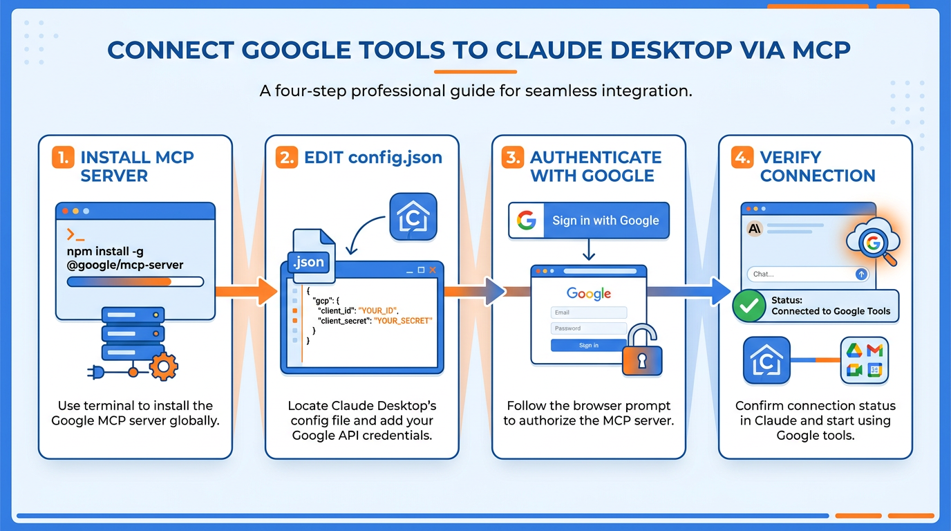 Connecting Google Workspace to Claude Desktop via built-in connectors