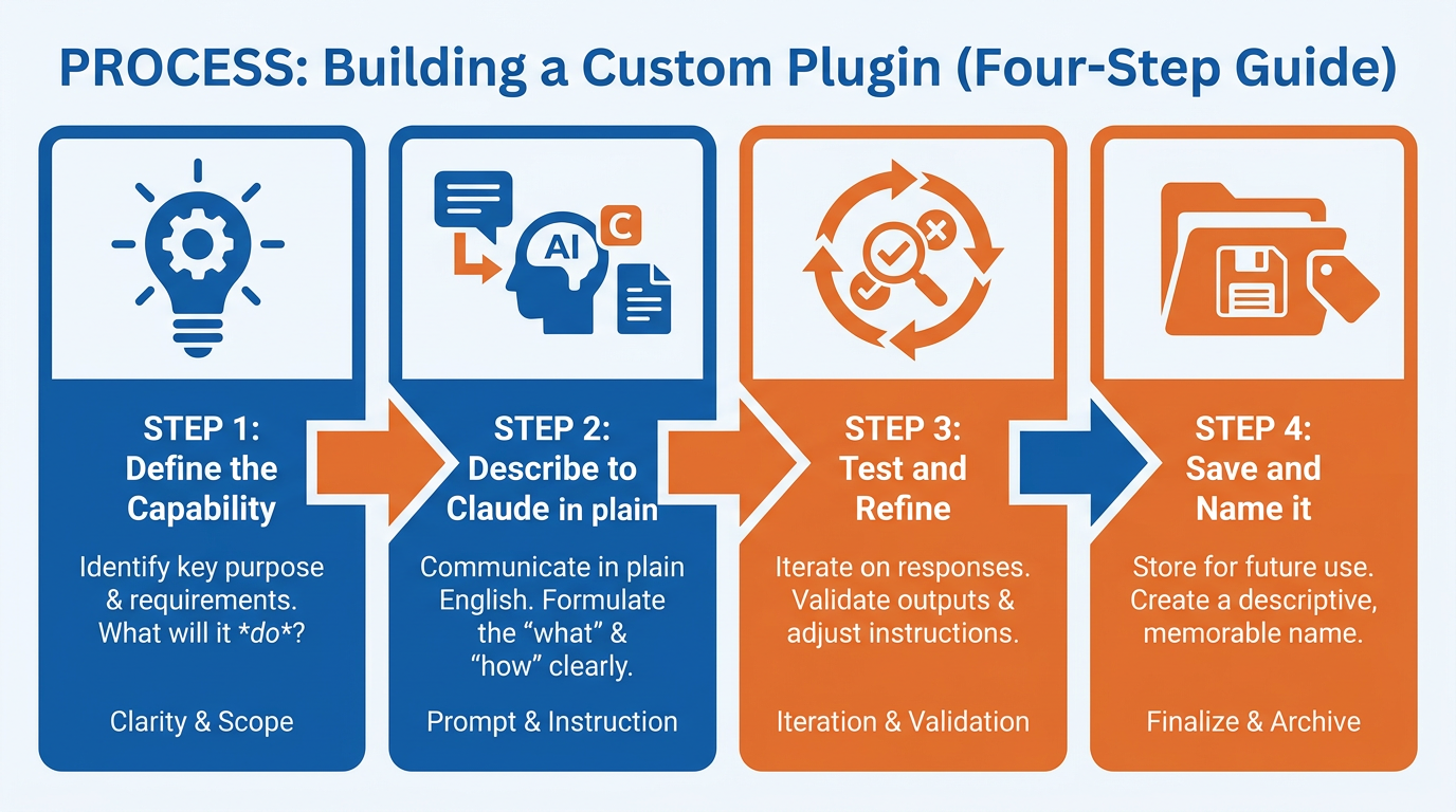 Four-step process for building a custom AI plugin